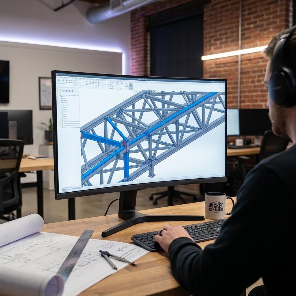 CAD Design Process for Steel Fabrication