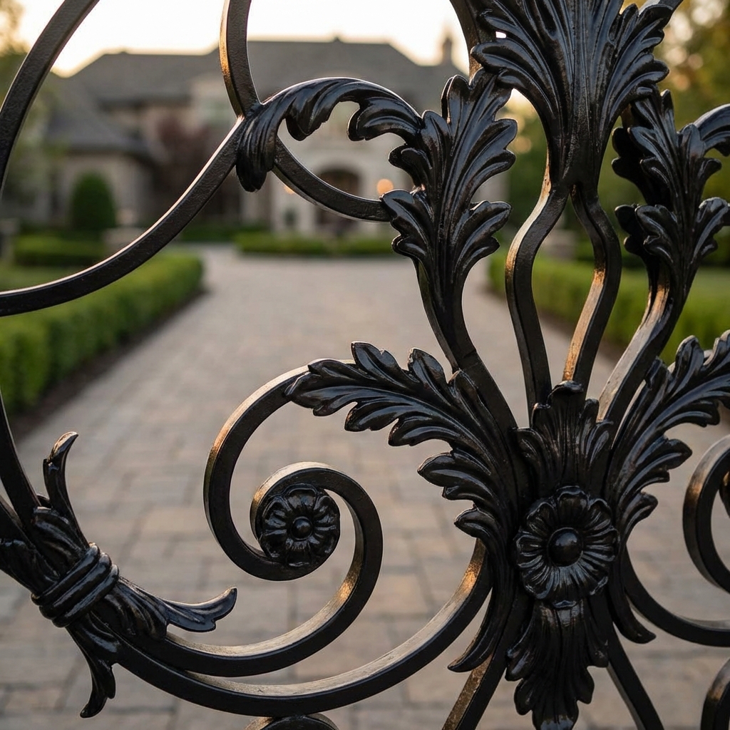 Ornate Decorative Iron Gate Design
